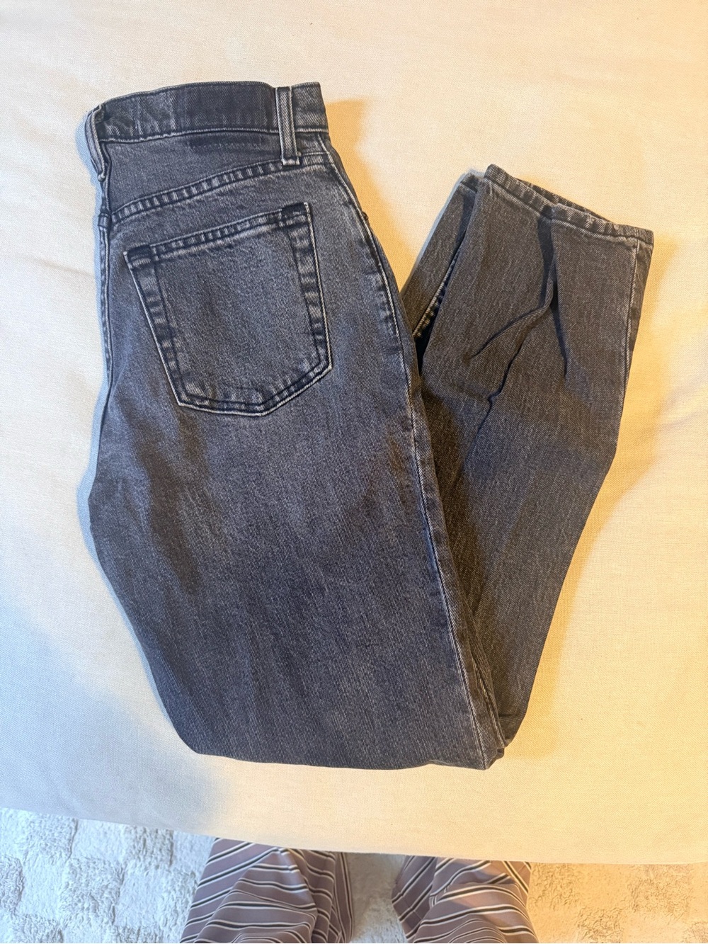 Abercrombie & Fitch High-Rise Jeans — Charcoal Gray Wash
